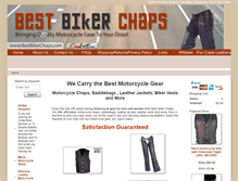 Tablet Screenshot of bestbikerchaps.com